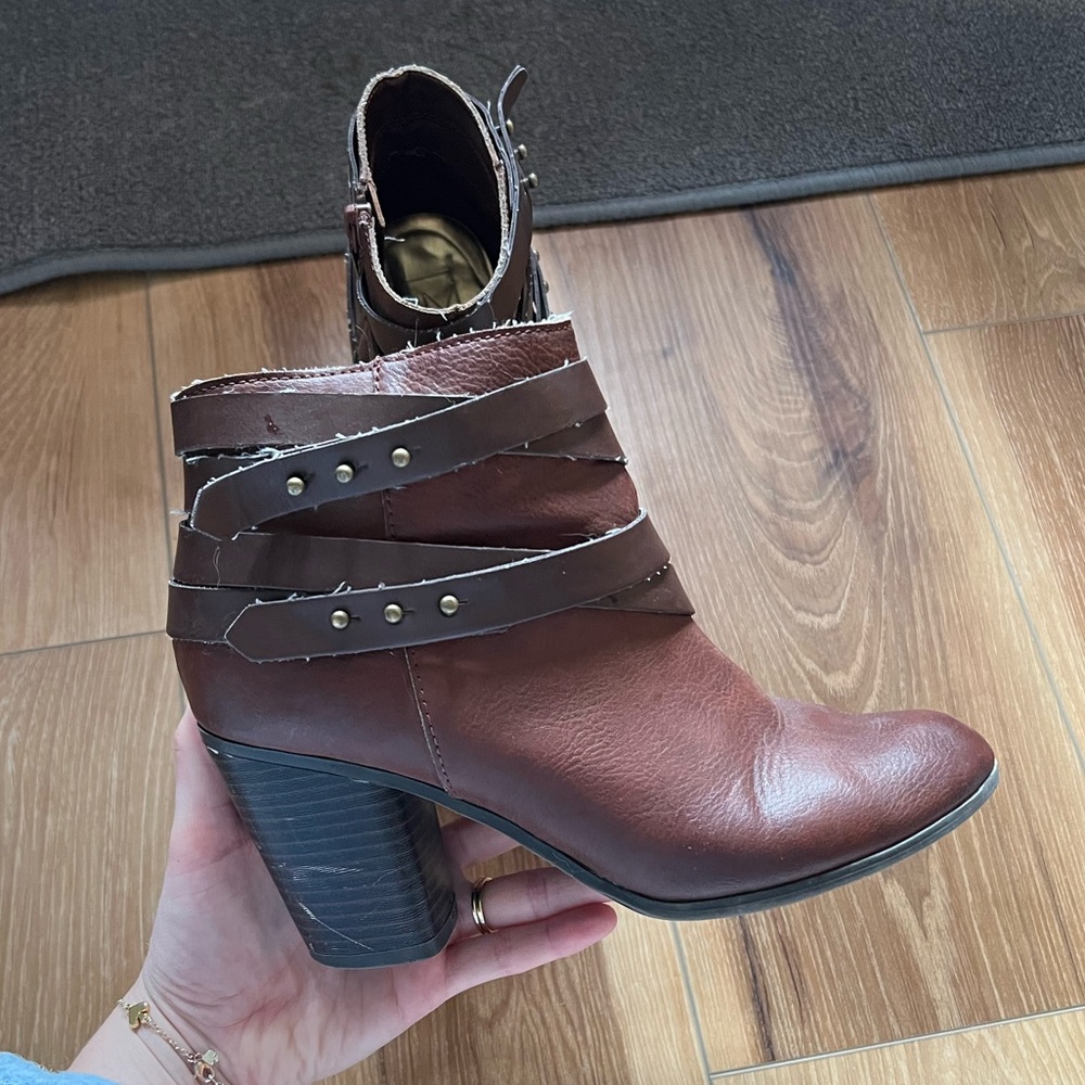 Brown booties